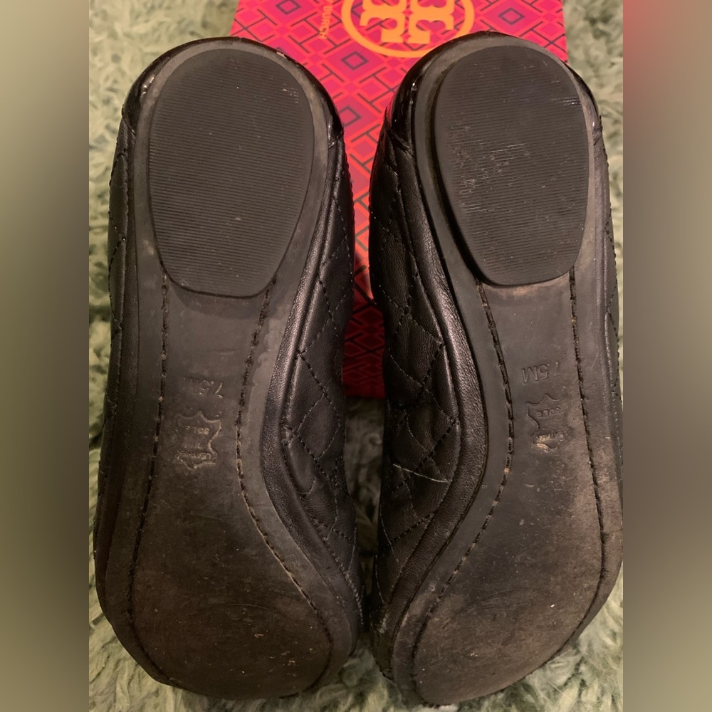 TORY BURCH BALLET 7.5 BLACK - Picture 4 of 7
